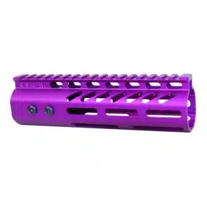 7-inch Anodized Purple M-LOK handguard with monolithic top rail for .308 caliber