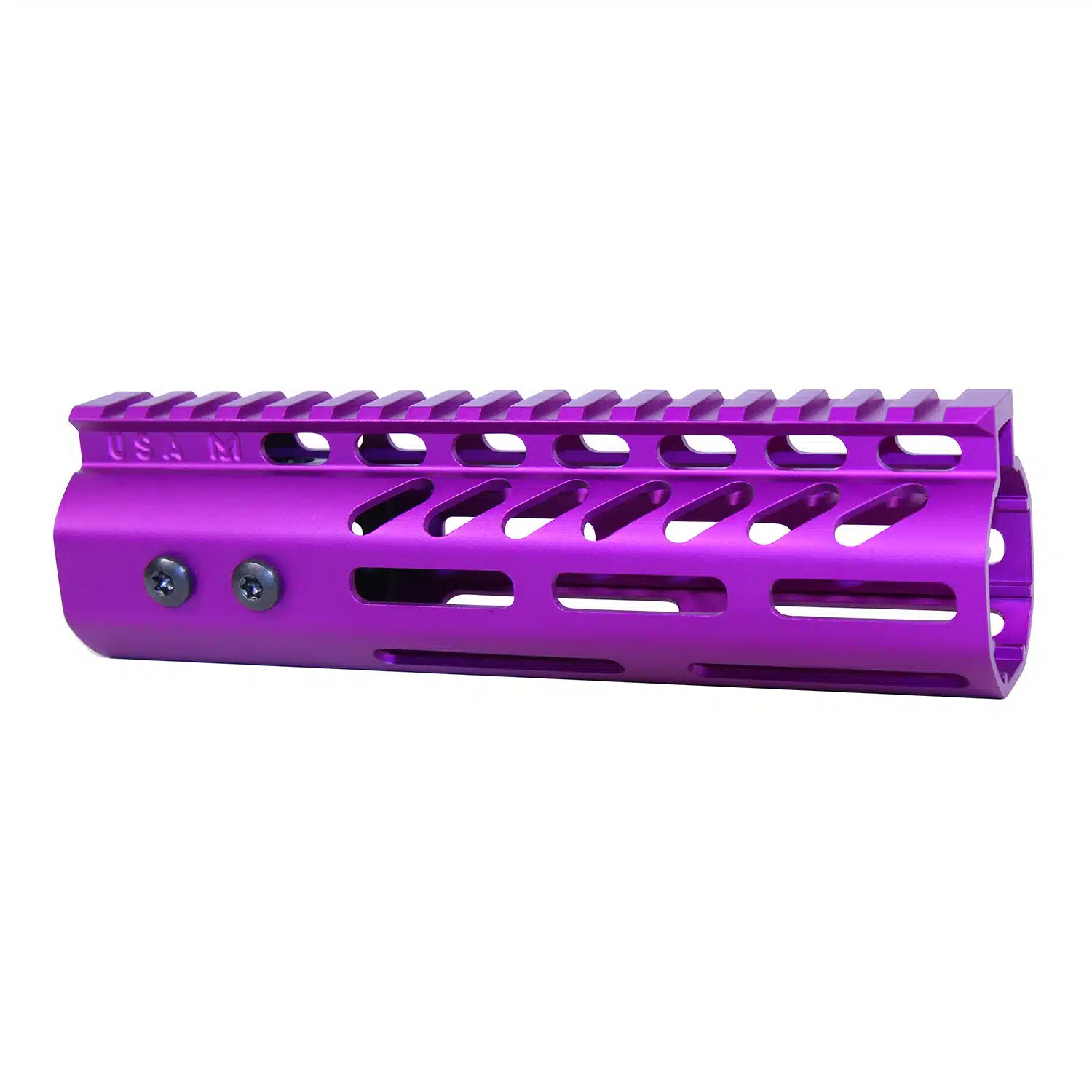 7-inch Anodized Purple M-LOK handguard with monolithic top rail for .308 caliber