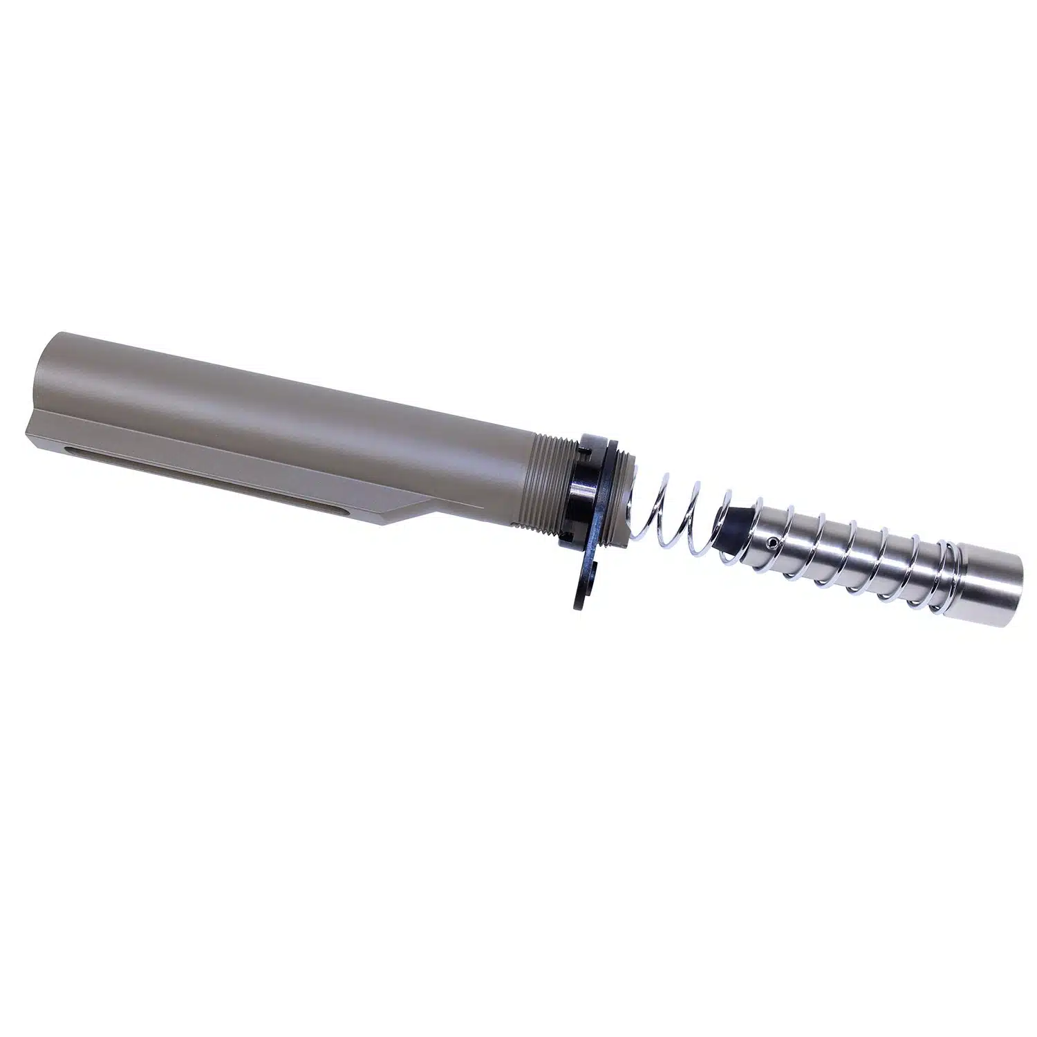 AR 9mm Cal MIL-SPEC Buffer Tube Set in Flat Dark Earth finish with spring and buffer weight