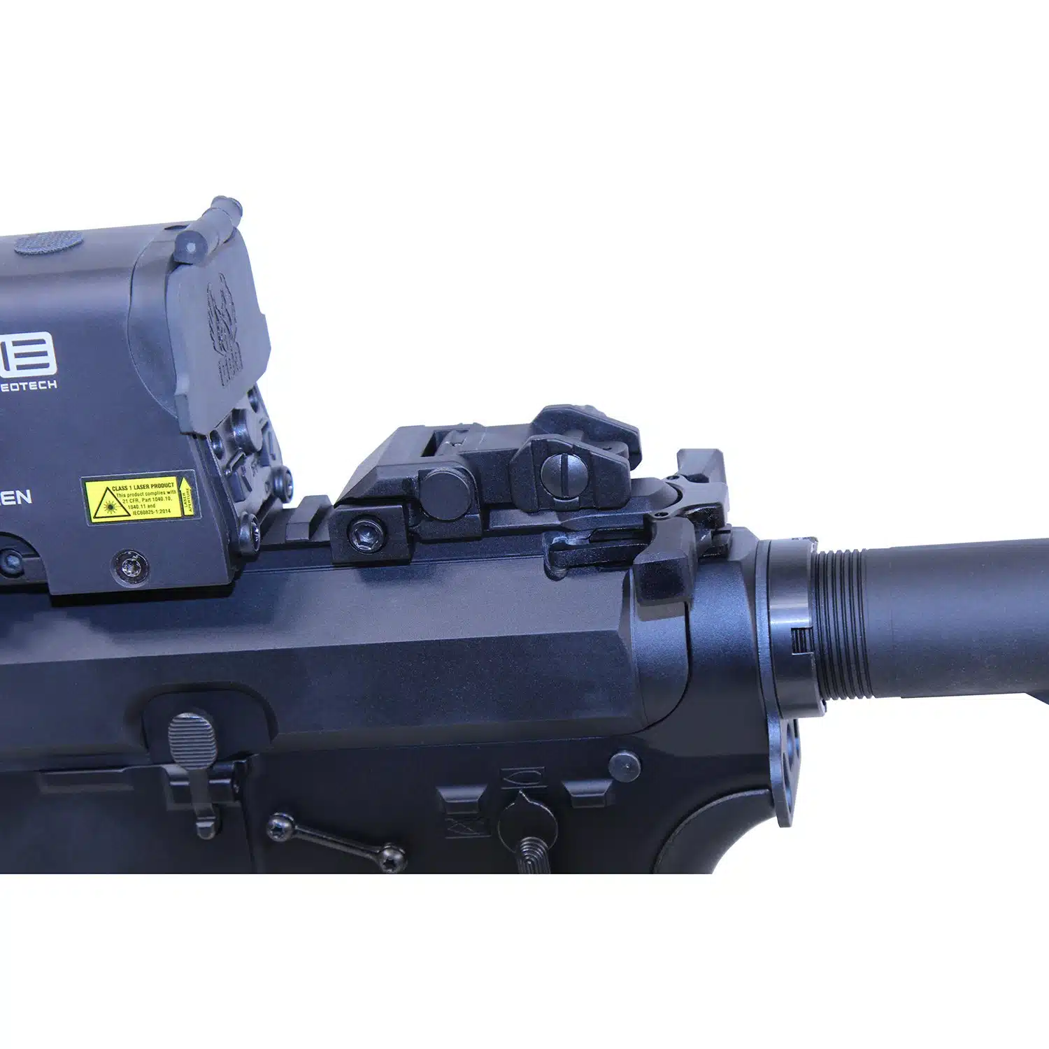 AR-15 Ambidextrous Quick Engage Charging Handle in Anodized Black installed on the upper receiver