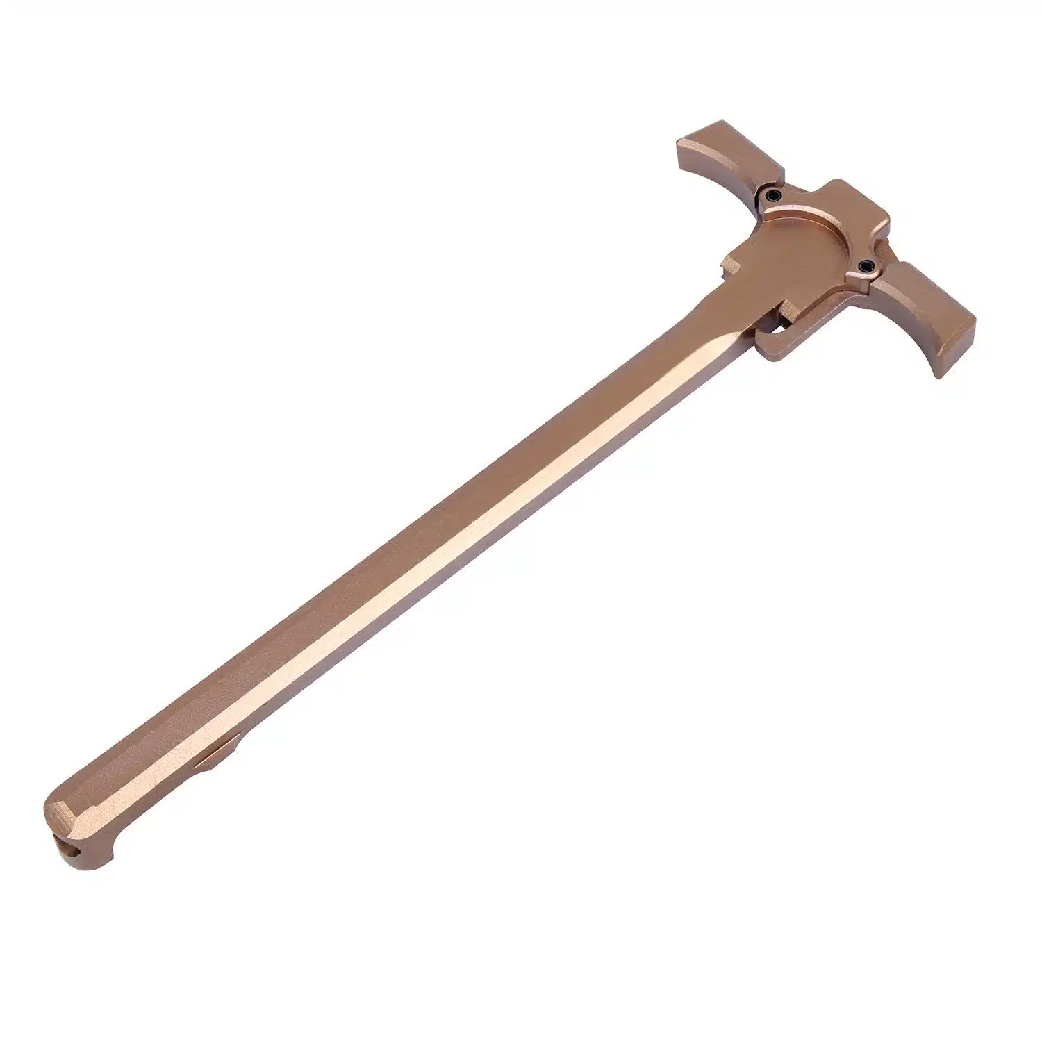 Anodized Bronze AR-15 charging handle with extended Quick Engage levers