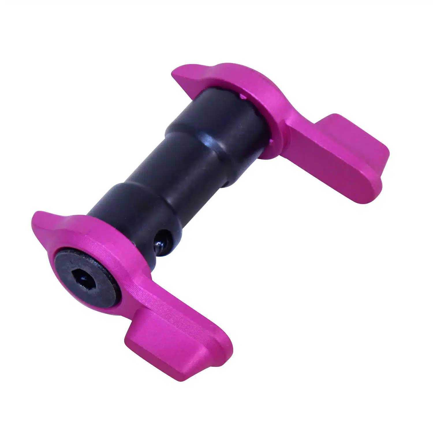 AR-15 multi degree short throw ambidextrous safety with anodized pink finish