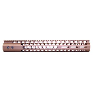 15" .308 Honeycomb Series M-LOK Free Floating Handguard in Anodized Bronze