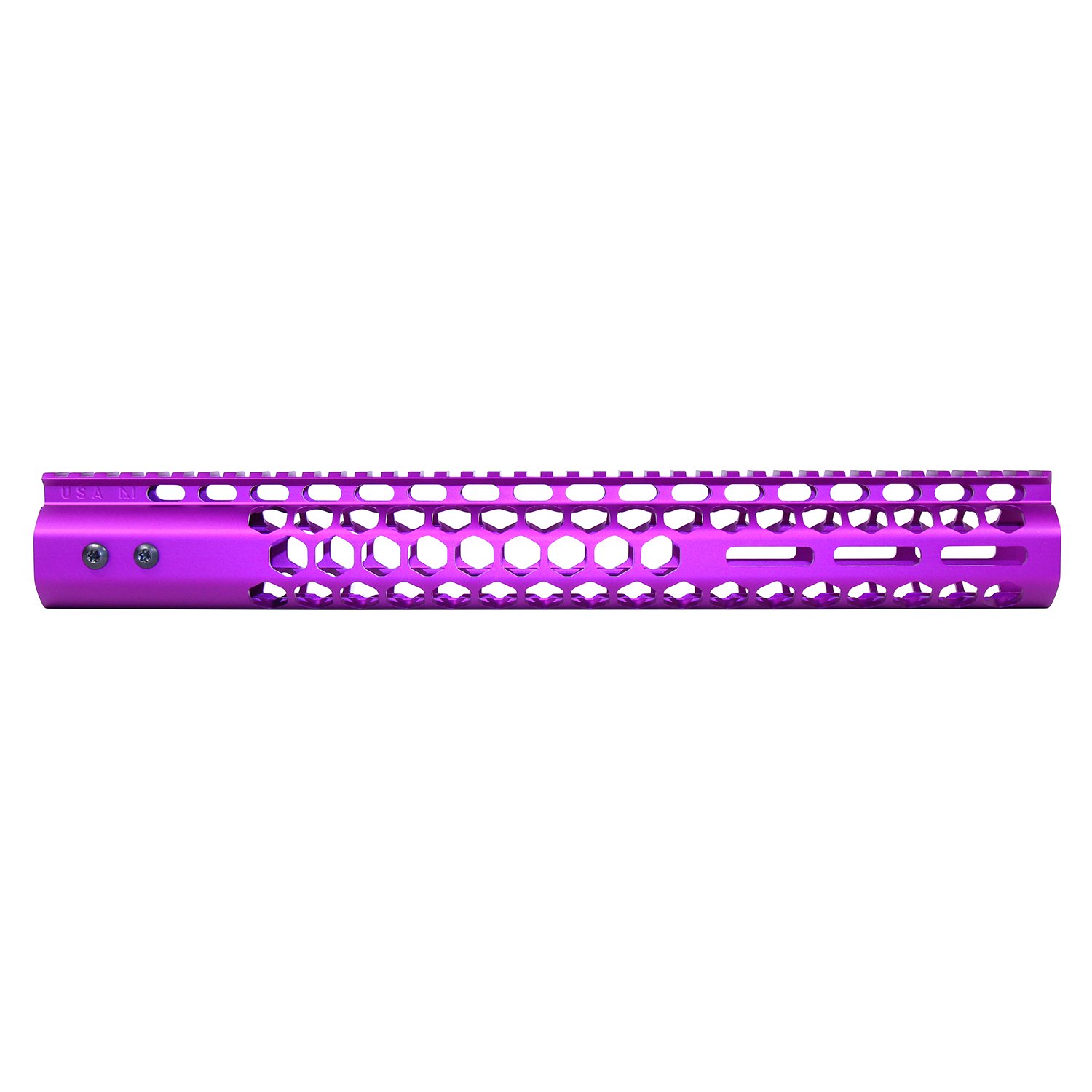 15" .308 Honeycomb M-LOK Free Floating Handguard in Anodized Purple