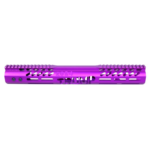 308 Cal 15" Trump Free Floating Handguard in Anodized Purple