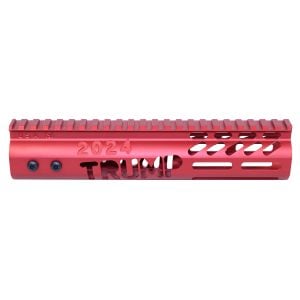 9" Trump M-LOK System Free Floating Handguard in Anodized Red