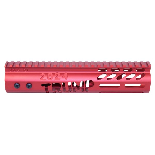 9" Trump M-LOK System Free Floating Handguard in Anodized Red