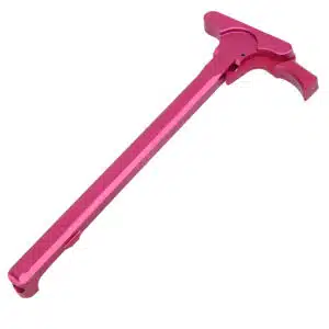 Anodized rose AR-15 charging handle with Gen 5 extended latch