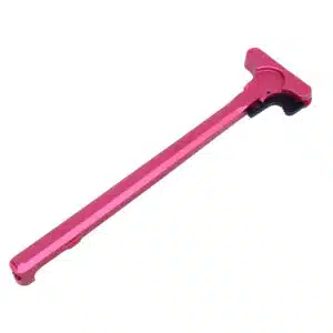 Anodized rose AR-15 charging handle with Mil-Spec latch