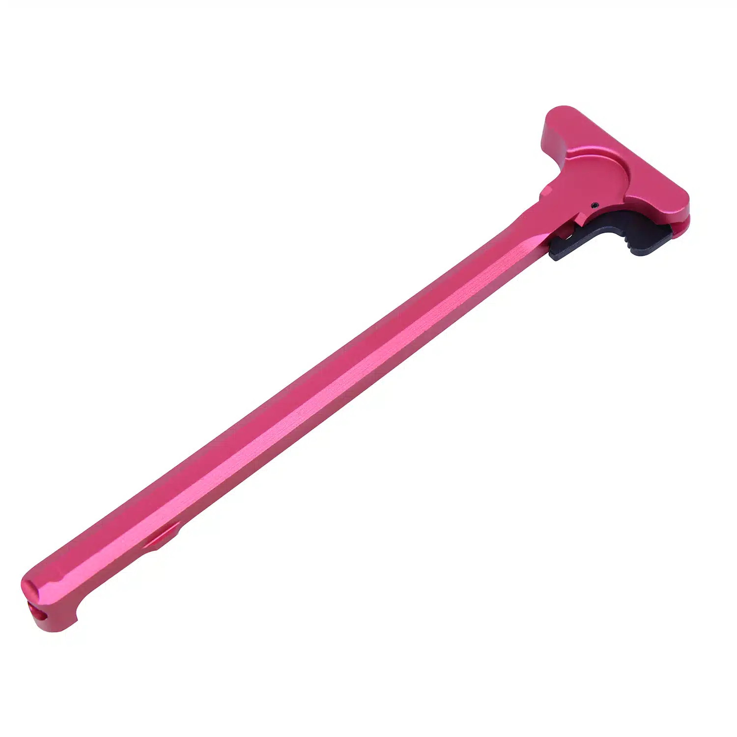 Anodized rose AR-15 charging handle with Mil-Spec latch