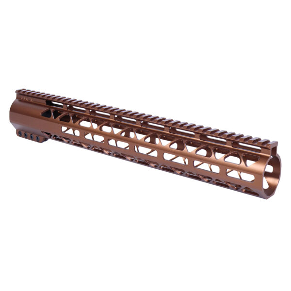 AR-308 15" Diamond Series M-LOK Compression Free Floating Handguard in Anodized Bronze