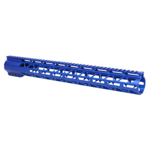 AR-308 16.5" Diamond Series M-LOK Compression Free Floating Handguard in Anodized Blue