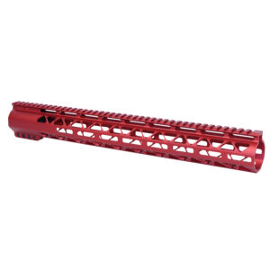 AR-308 16.5" Diamond Series M-LOK Compression Free Floating Handguard in Anodized Red