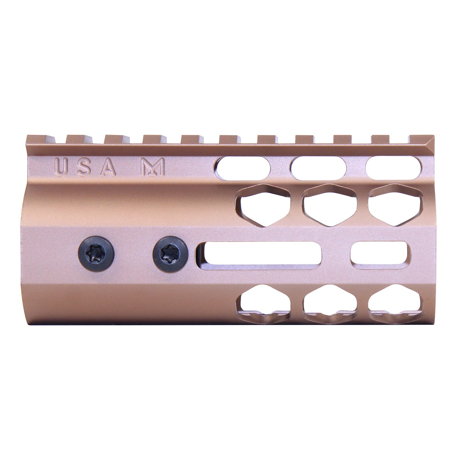 4" Honeycomb M-LOK Free Floating Handguard in Anodized Bronze