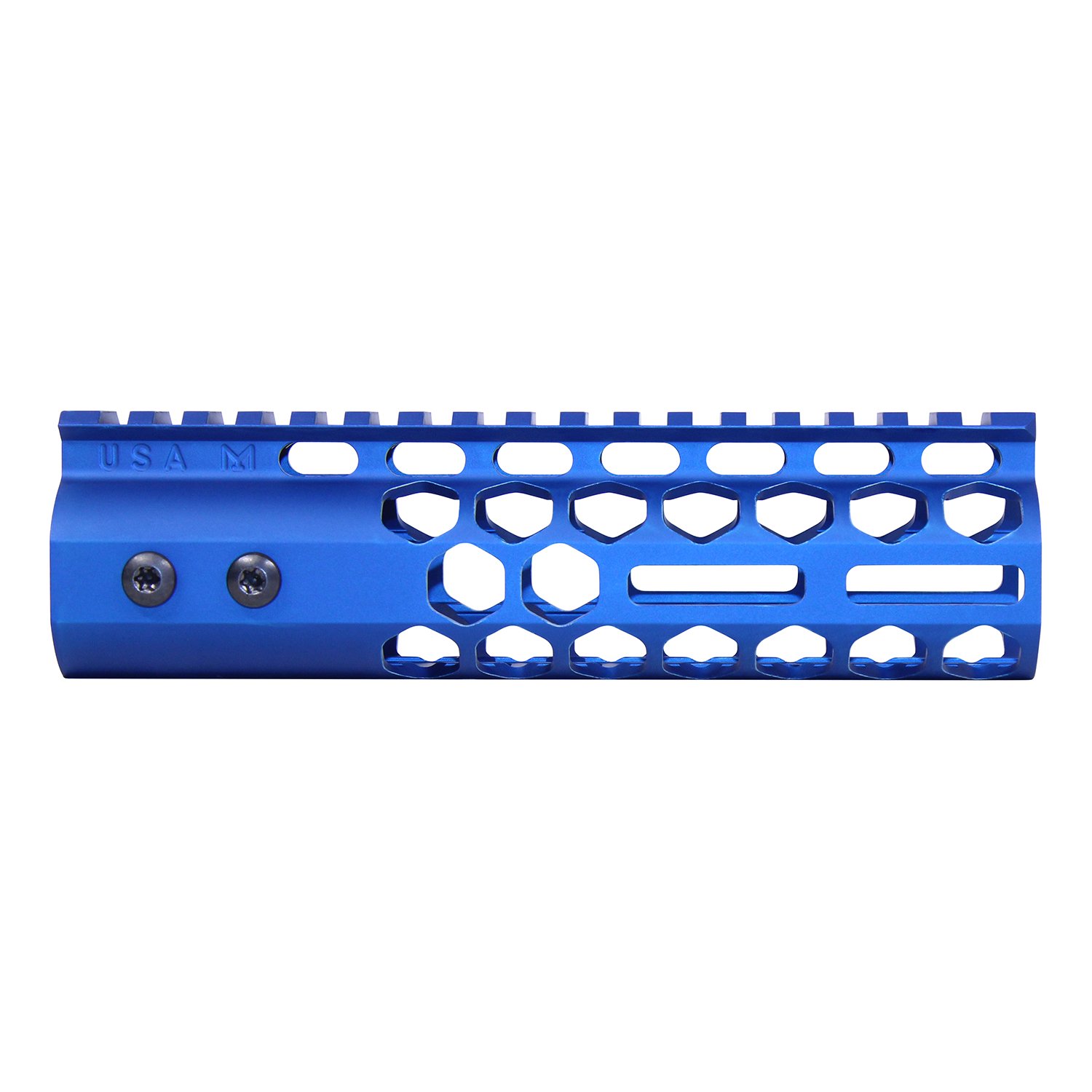 7" Air Lite Series Honeycomb M-LOK Free Floating Handguard in Anodized Blue