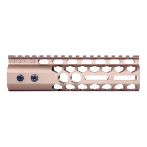 7" Air Lite Series Honeycomb M-LOK Free Floating Handguard in Anodized Bronze