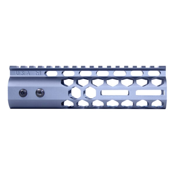 7" Air Lite Series Honeycomb M-LOK Free Floating Handguard in Anodized Grey