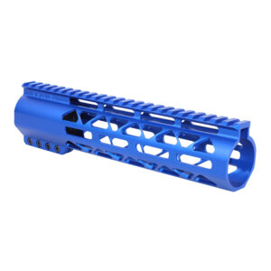 9" AR-308 Diamond Series M-LOK Compression Free Floating Handguard in Anodized Blue