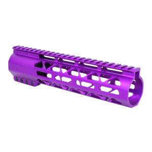 9" AR-308 Diamond Series M-LOK Compression Free Floating Handguard in Anodized Purple