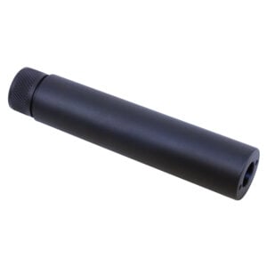 AR .308 Cal 6.0 Black Fake Suppressor, Anodized, No Engraving.