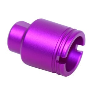 .308 Stubby Slim Compact Flash Can in Anodized Purple