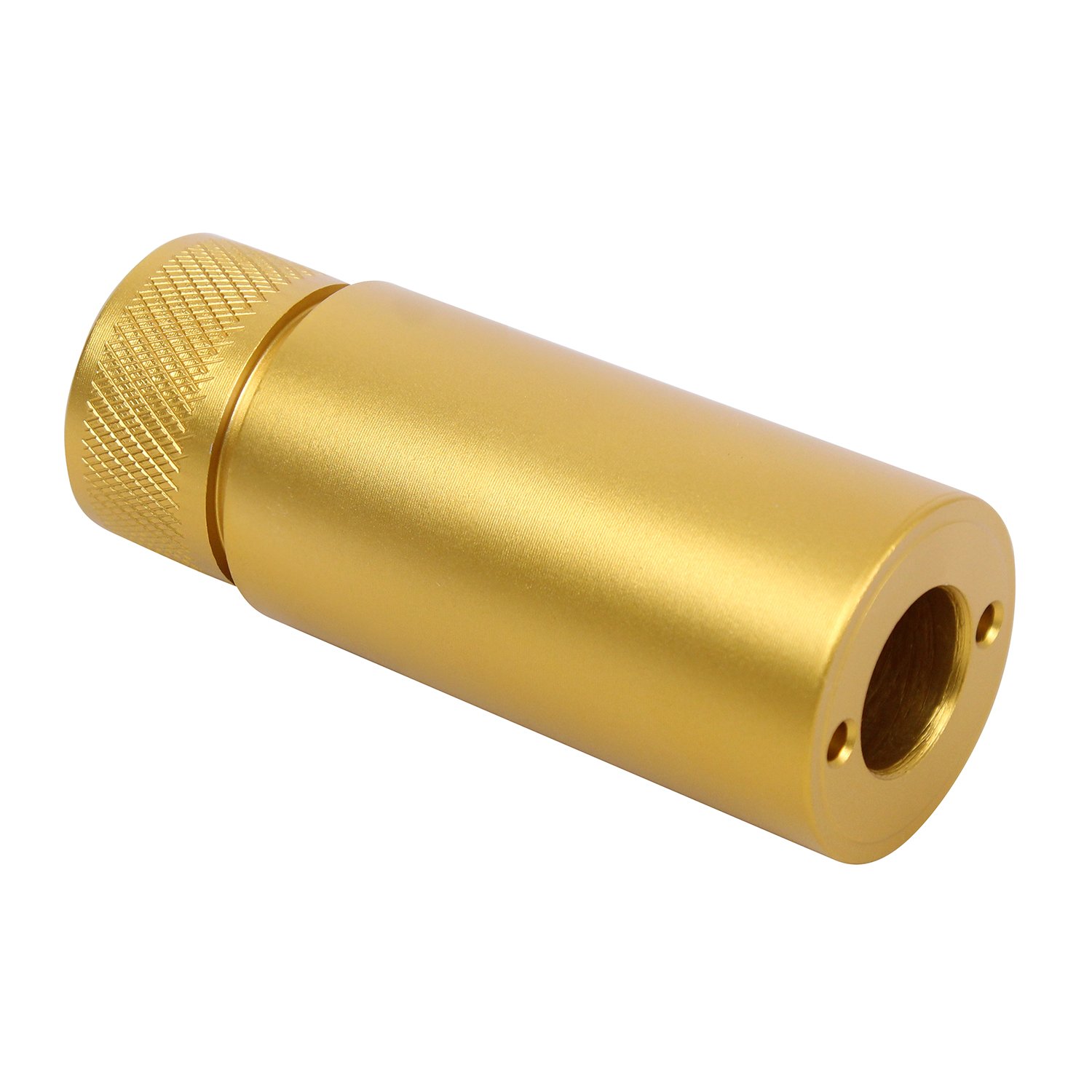 AR-308 .308/300 Blackout Caliber 3" Fake Suppressor in Anodized Gold