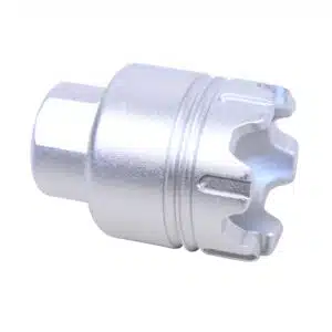 Anodized Clear Mini Trident Flash Can with 9mm glass breaker tip