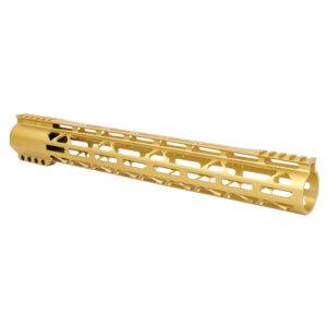 15" AR-308 Diamond Series M-LOK Free Floating Handguard in Anodized Gold