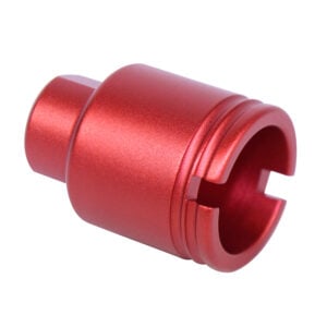 9mm Stubby Slim Compact Flash Can in Anodized Red