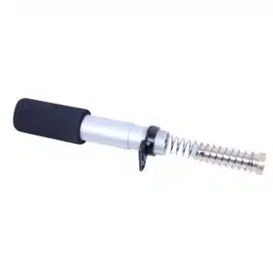 AR-15 Pistol Buffer Tube Kit in Anodized Clear finish with included CAR Buffer and spring.