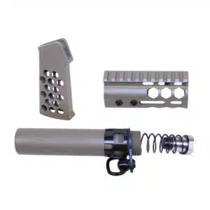 AR-15 Micro Honeycomb Pistol Furniture Set in Flat Dark Earth finish