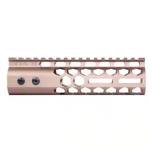 Bronze 7-inch Air Lite Honeycomb M-LOK Handguard with Picatinny Top Rail.