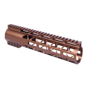 Bronze AR-308 10-inch M-LOK handguard with Picatinny rail and tactical cutouts.