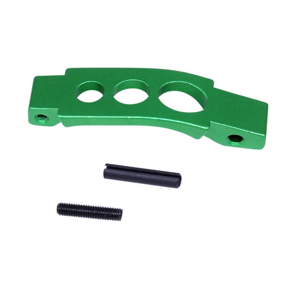 Green AR-15 Enhanced Trigger Guard with attachment screws.