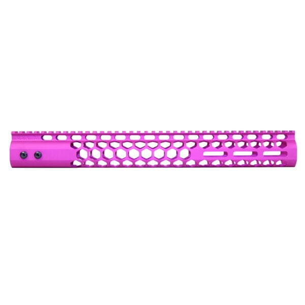 Pink 15 Air Lite Honeycomb M-LOK Handguard with Monolithic Top Rail.