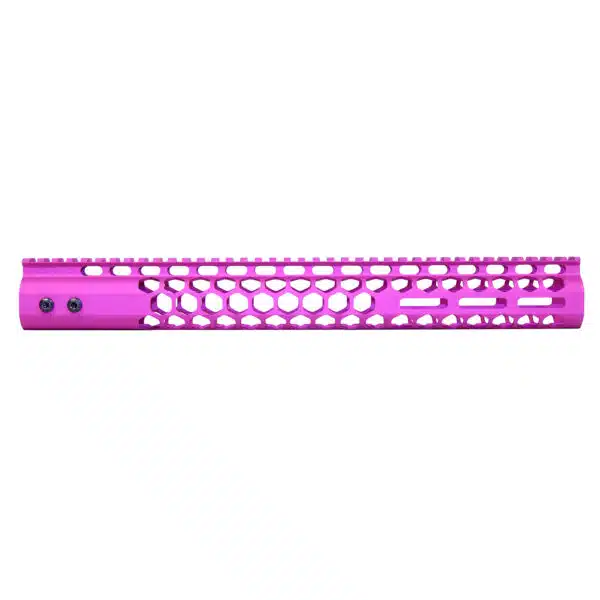 Pink 15 Air Lite Honeycomb M-LOK Handguard with Monolithic Top Rail.