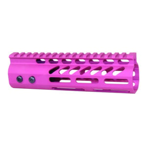 Pink 7 M-LOK handguard with lightweight design and monolithic top rail.