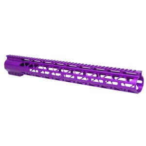 AR-308 Purple Anodized 16.5 Diamond Series M-LOK Free Floating Handguard.