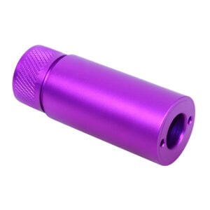 Purple AR-308 fake suppressor for .308/300 Blackout, 3-inch, anodized finish.