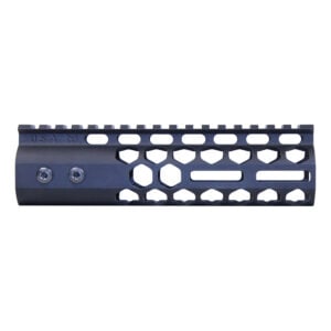 7-inch Honeycomb M-LOK Handguard with Monolithic Top Rail in Anodized Black.