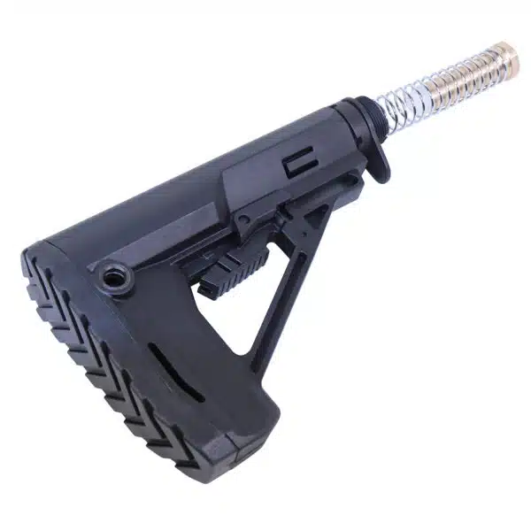 AR-15 Tactical Breacher Stock with buffer tube and recoil spring.