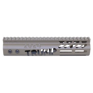 9-inch Trump M-LOK handguard with Picatinny rail in flat dark earth.