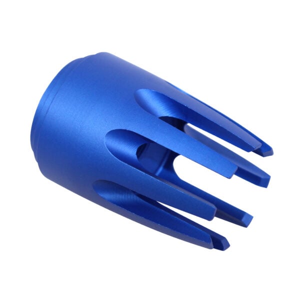 AR15 Claw Multi-Prong Flash Hider in Anodized Blue - Image 2