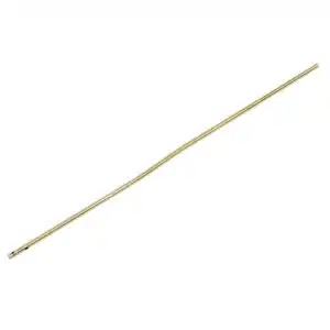Gold titanium nitride finish AR-15 midlength gas tube on white background