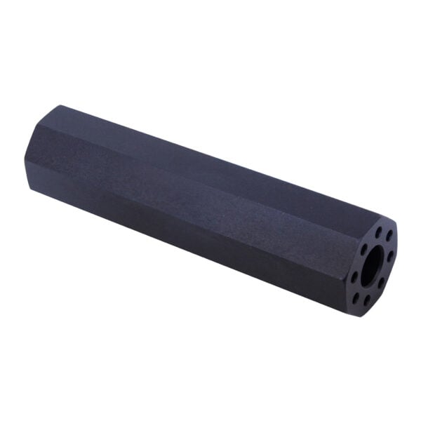 AR-15 4.5-inch Octagonal Fake Suppressor in Anodized Black.