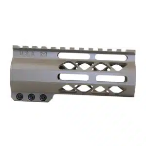 5 inch AIR-LOK handguard in Flat Dark Ender with monolithic top rail and M-LOK slots