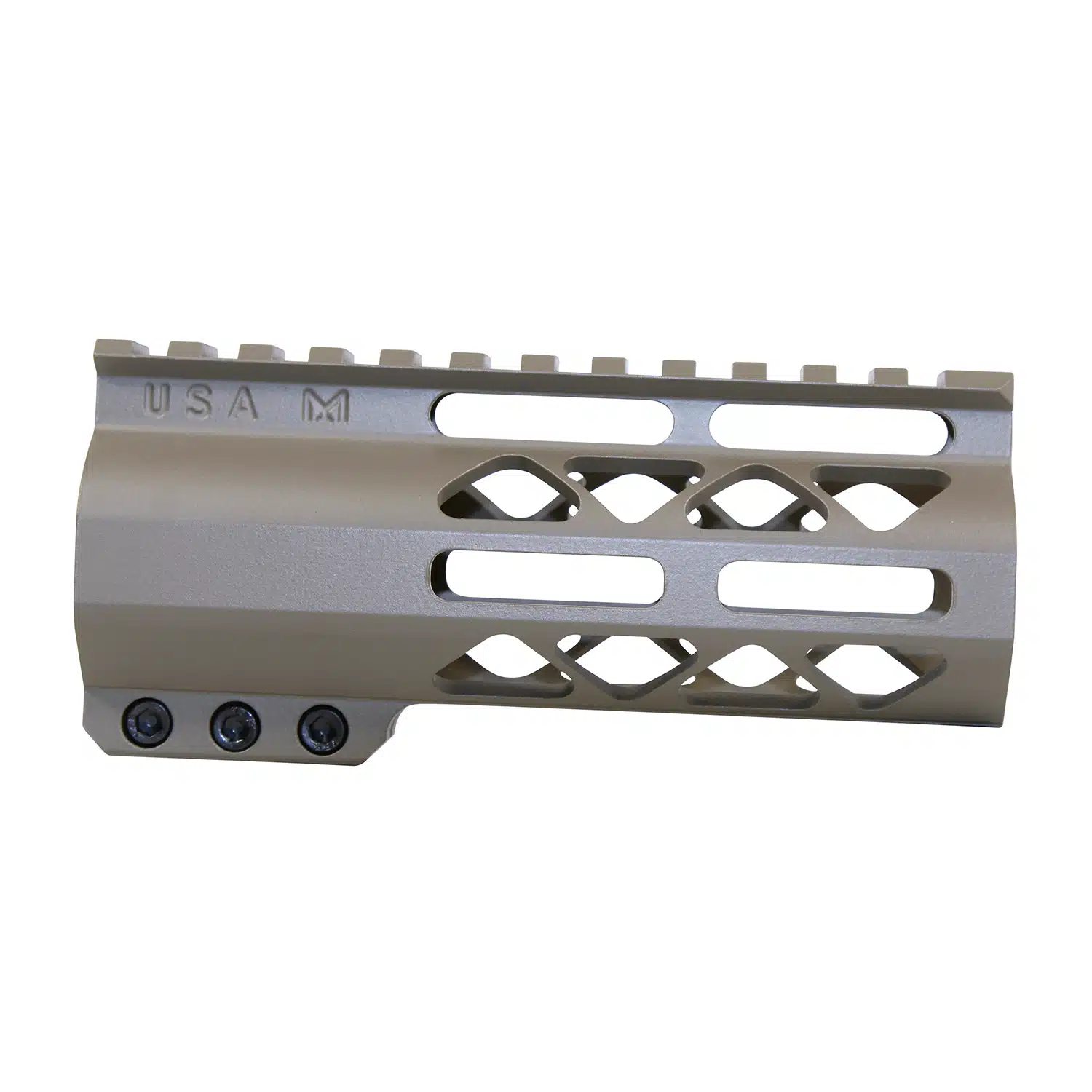 5 inch AIR-LOK handguard in Flat Dark Ender with monolithic top rail and M-LOK slots