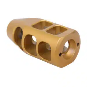 Tin Coated AR-15 Multi Port Compensator Gen 2 with side and top porting for 5.56/.223 caliber