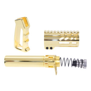 AR-15 Micro Pistol Furniture Set (24 Ct Gold Plated)