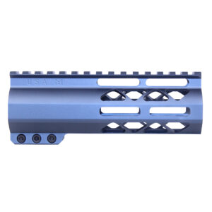 6" AIR-LOK Series M-LOK Compression Free Floating Handguard With Monolithic Top Rail (Anodized Grey)